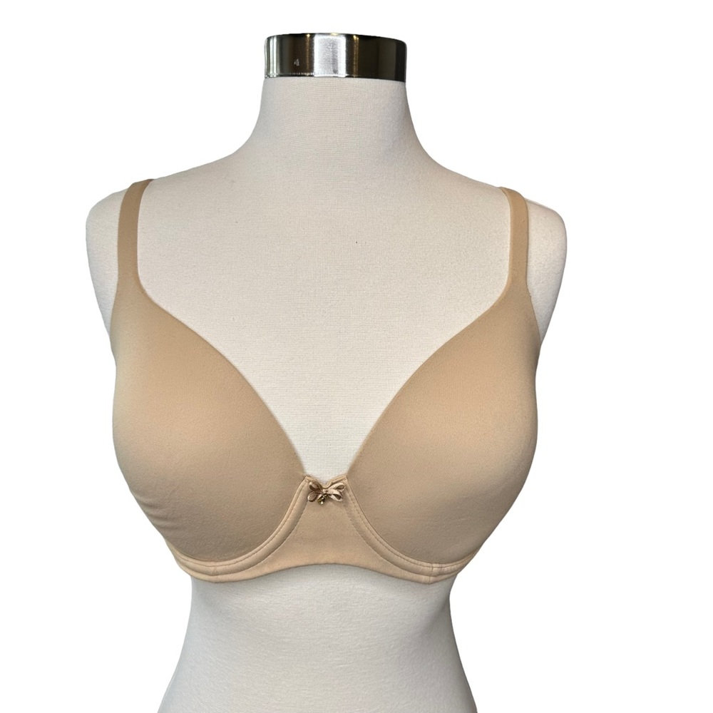 Soma Embraceable Womens Full Coverage Bra Padded Wired Beige 32DDD 32F